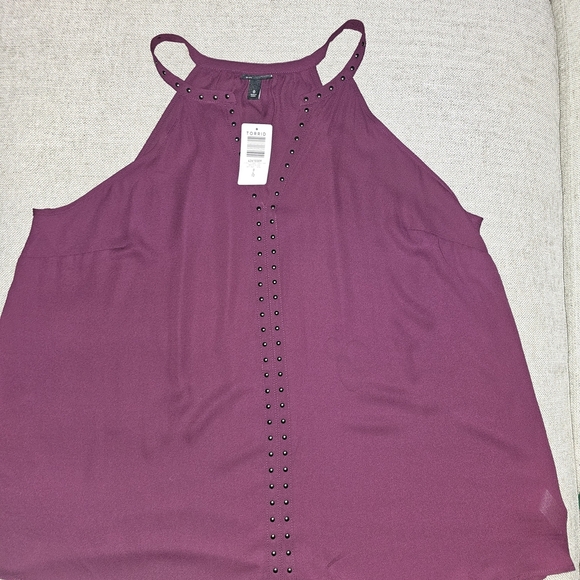 Torrid Purple Studded Tank Top - Picture 3 of 4